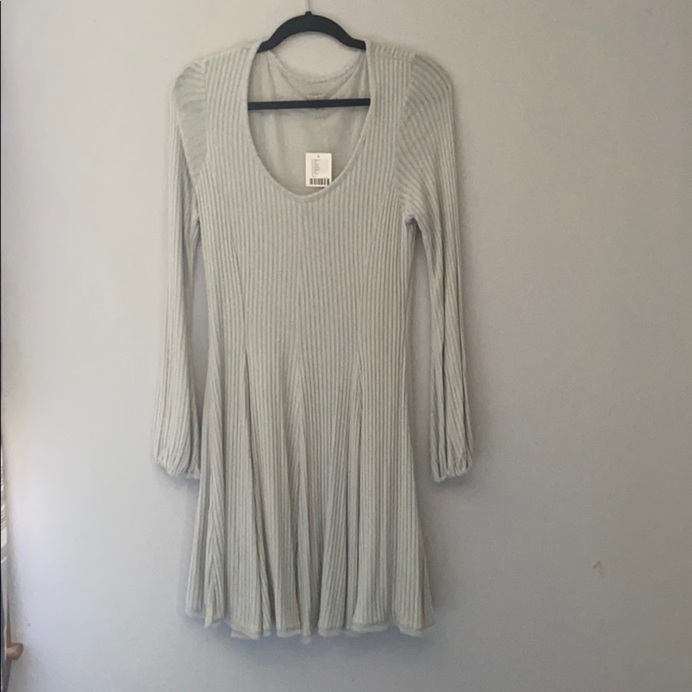Teal long sleeve dress